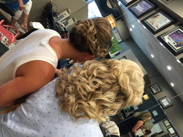 Mother and Bride Hair Trial